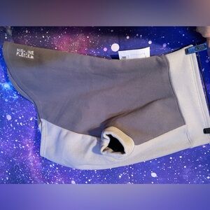 Highline Fleece Designer Dog Coat 2 Tone Grey Size 22” L/XL NWT